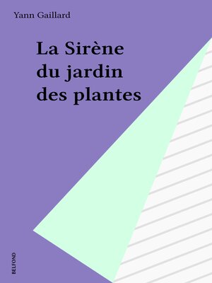 cover image of La Sirène du jardin des plantes